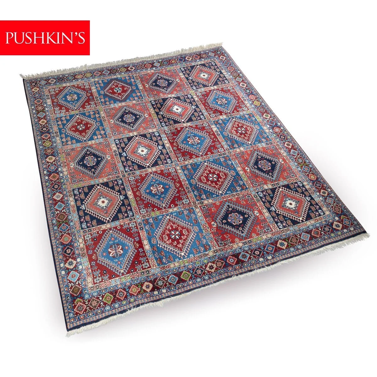 PUSHKIN'S - VINTAGE 20thC HANDMADE PERSIAN YALAMEH RUG c.1980 - 1.jpg
