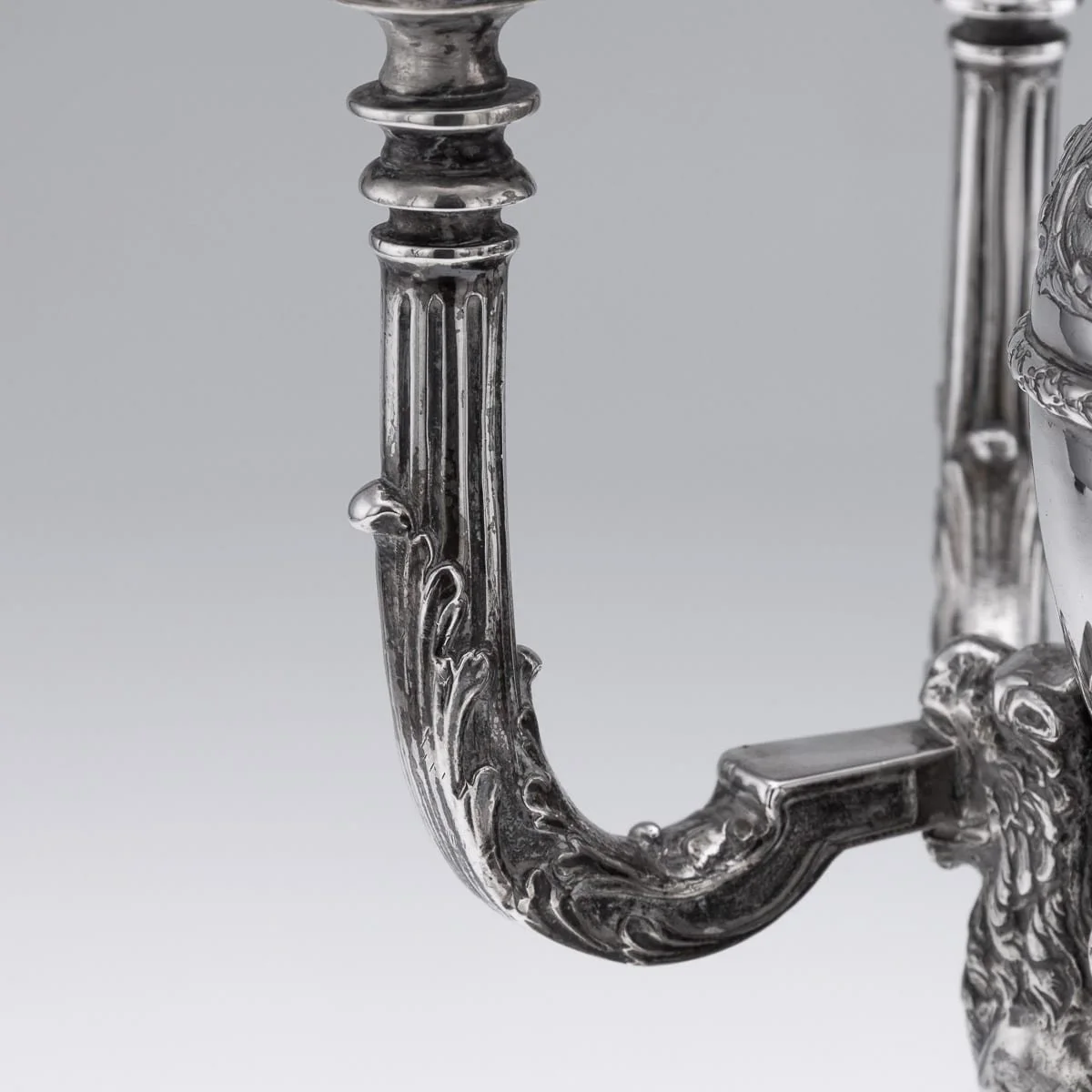 PUSHKINS.COM - J12120 - ANTIQUE 19thC GERMAN HANAU PAIR OF SOLID SILVER CANDELABRAS - 13.jpg