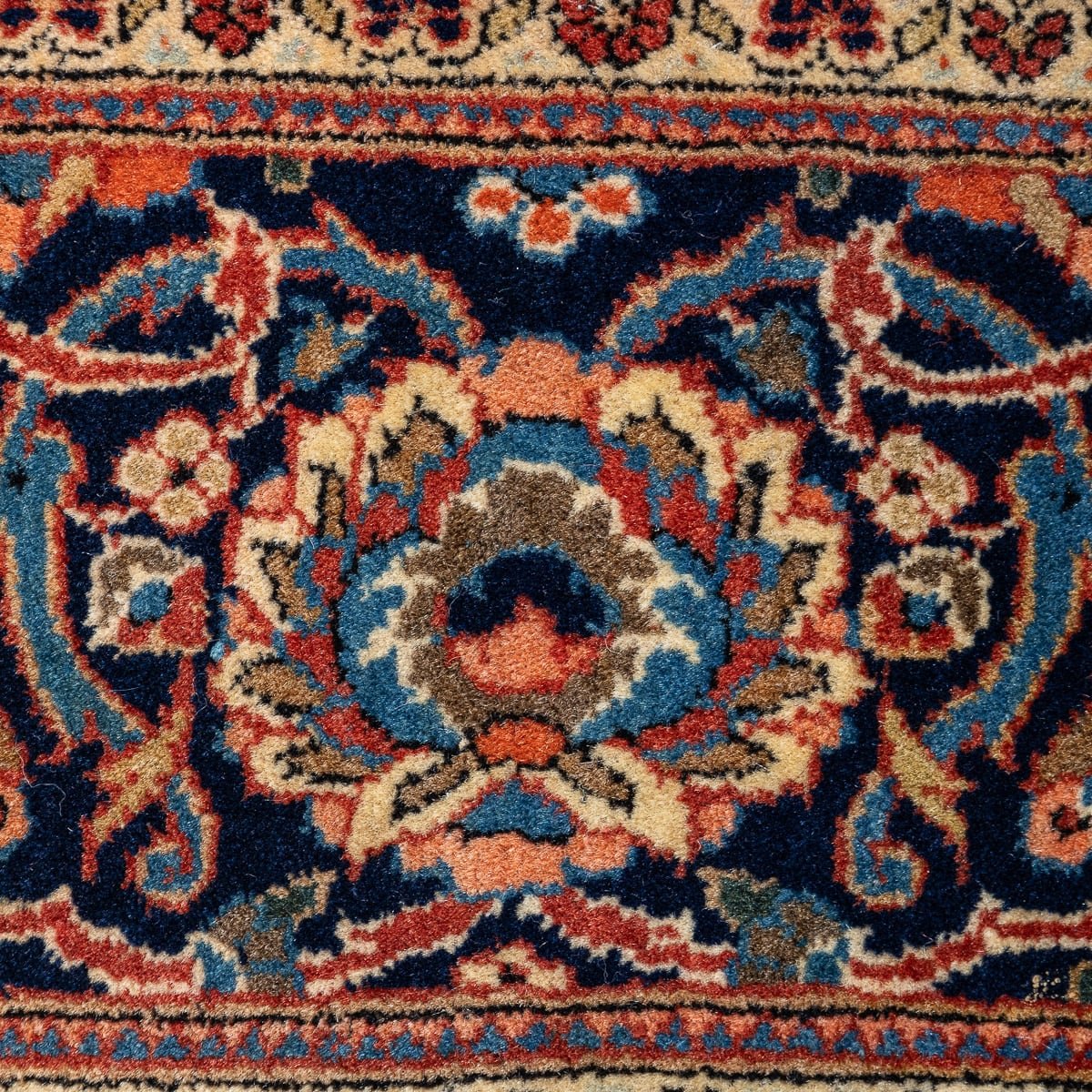 PUSHKIN'S - VINTAGE 20thC PERSIAN HANDMADE KASHAN RUG c.1930 2 - 6.jpg