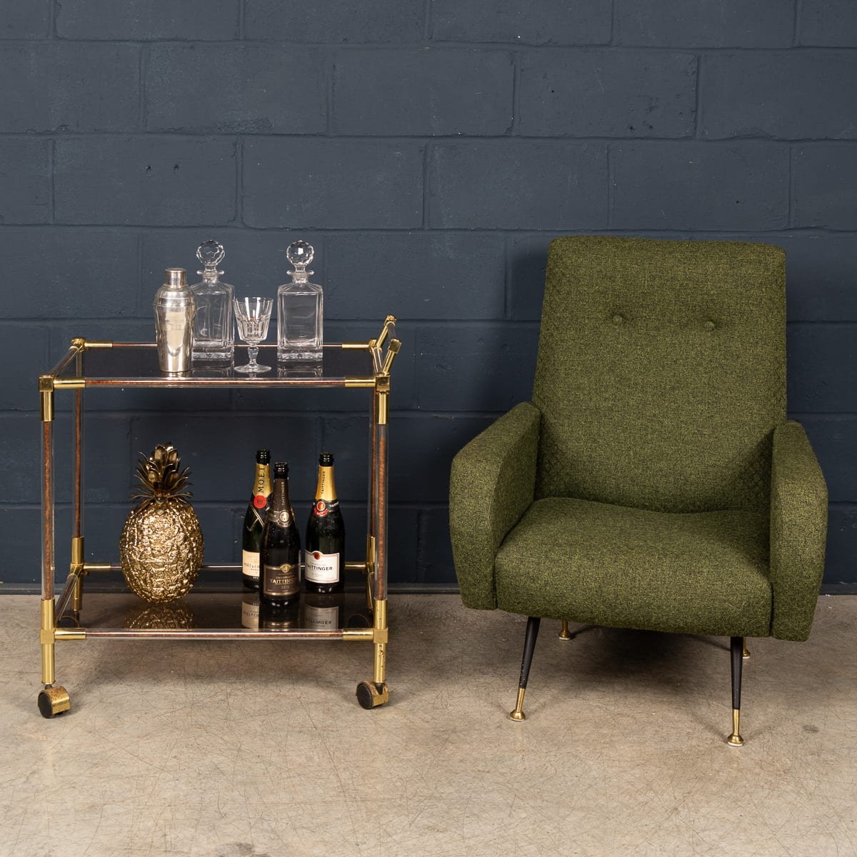 PUSHKINS.COM - B11866 - VINTAGE 20thC ITALIAN DRINKS TROLLEY IN THE MANNER OF WILLY RIZZO c.1970 - 04.jpg