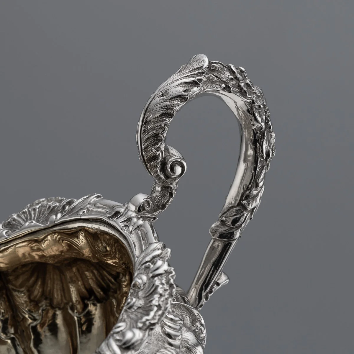 PUSHKINS.COM - A00097 - ANTIQUE 19thC VICTORIAN SOLID SILVER FOUR PIECE TEA SET, LONDON c.1854 - 34.jpg