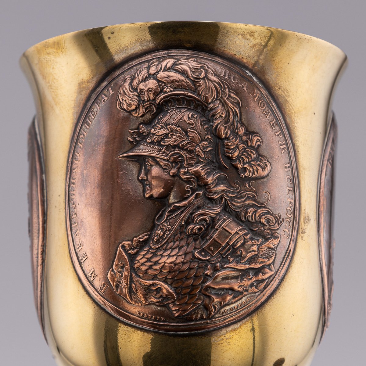 PUSHKINS.COM - A00004 - ANTIQUE 20thC RUSSIAN IMPERIAL WORLD WAR I PAIR OF COMMEMORATIVE GOBLETS - 09.jpg