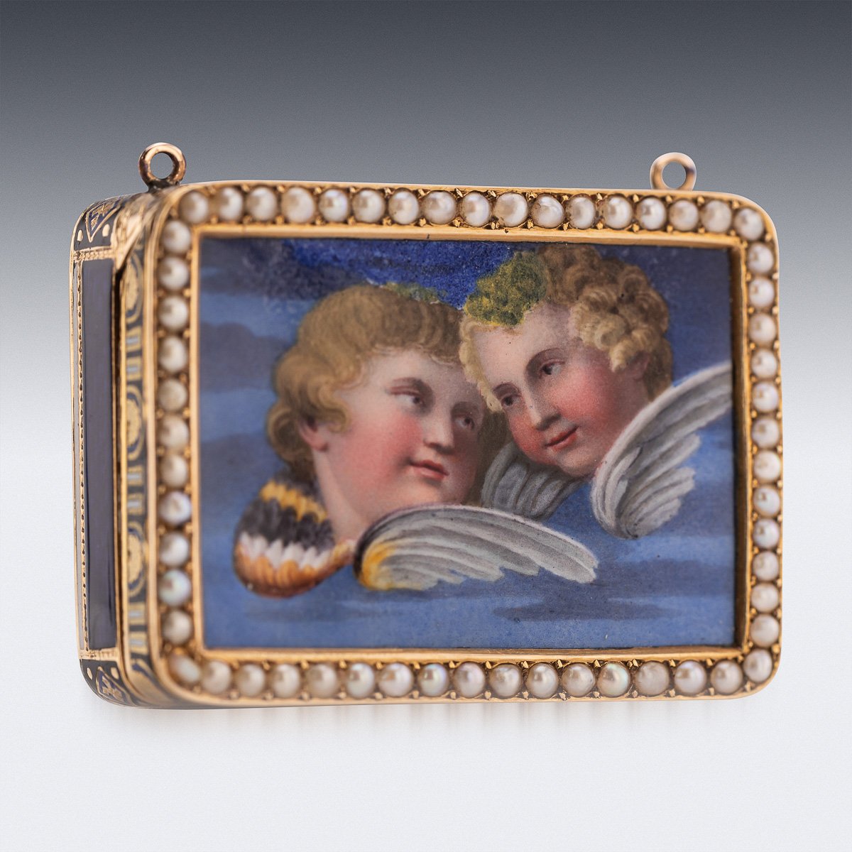 PUSHKINS.COM - A00009 - WIPANTIQUE 19thC SWISS 18k GOLD & ENAMEL VINAIGRETTE, JEAN-GEORGES RÉMOND c.1800 - 13.jpg
