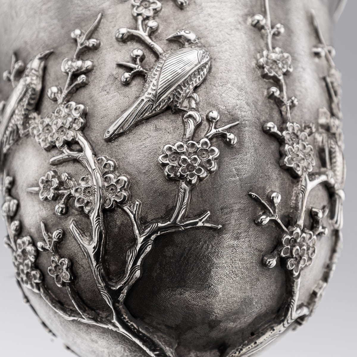PUSHKINS.COM - ANTIQUE 19thC CHINESE RARE PAIR OF EXPORT SOLID SILVER GOBLETS, CUMSHING c.1880 - 31.jpg