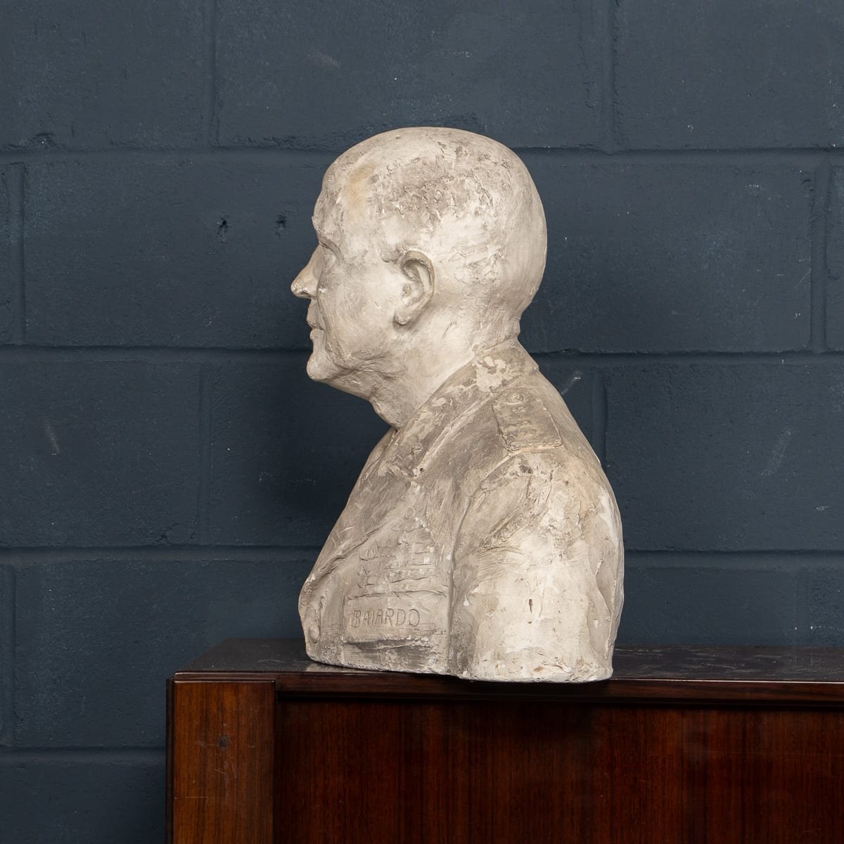 PUSHKINS.COM - B12780d - ANTIQUE 20thC ITALIAN PLASTER PORTRAIT BUST OF PIETRO BADOGLIO (1871-1956) - 07.jpg