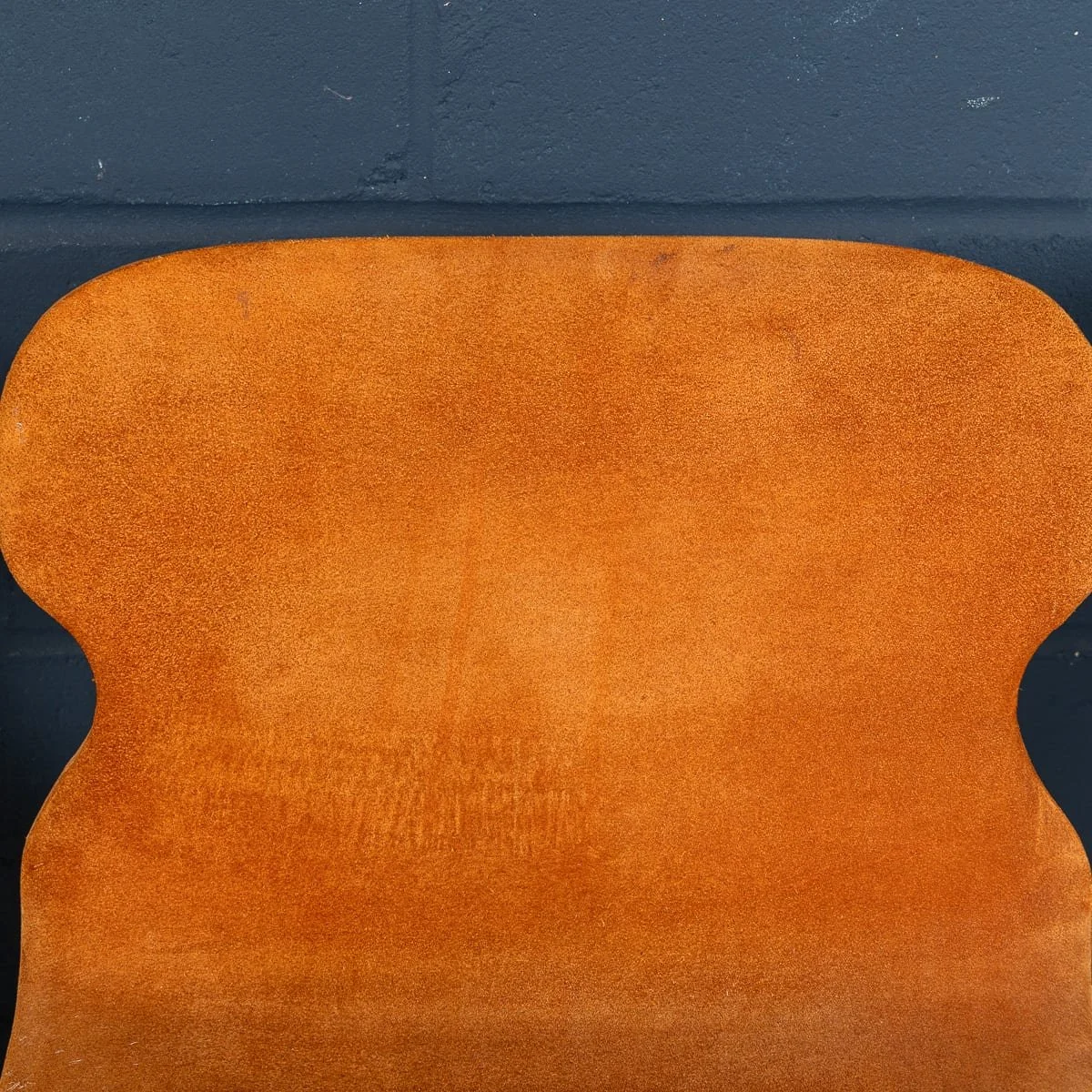 PUSHKINS.COM - B12046 - VINTAGE RARE 20thC ITALIAN DINING SET IN ORANGE SUEDE BY WILLY RIZZO c.1970 - 22.jpg