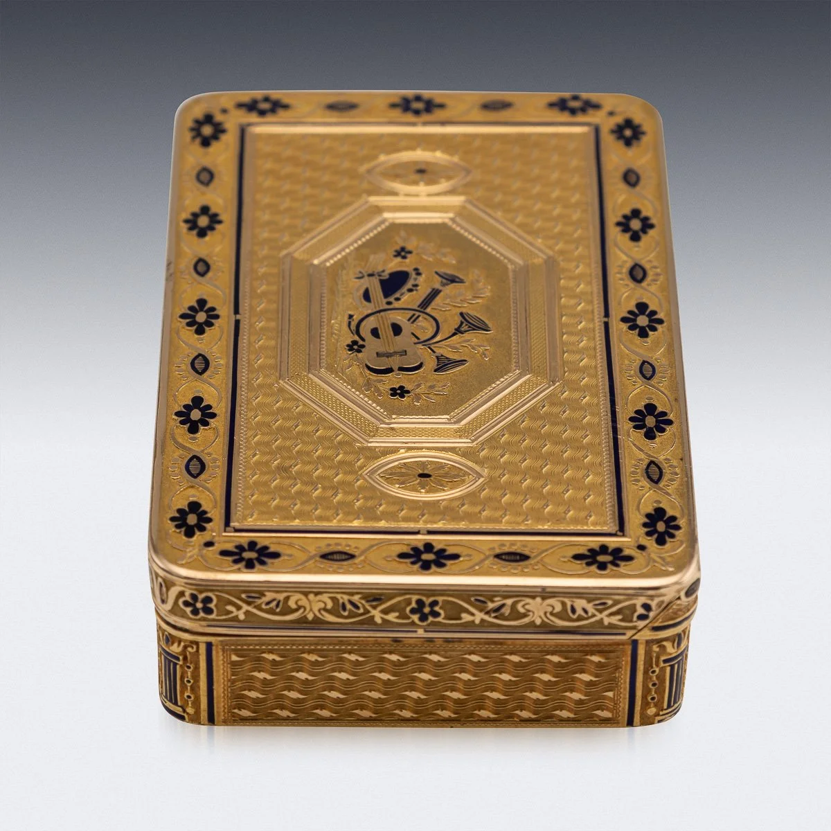 PUSHKINS.COM - A00118 - ANTIQUE 19thC SWISS GOLD & ENAMEL SNUFF BOX BY RÉMOND, LAMY, MERCIER & CO c.1811 - 09.jpg
