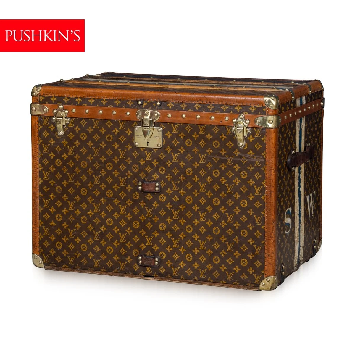 PUSHKIN'S - ANTIQUE 20thC LOUIS VUITTON HAT TRUNK IN MONOGRAM CANVAS, PARIS c.1920 - 1.jpg