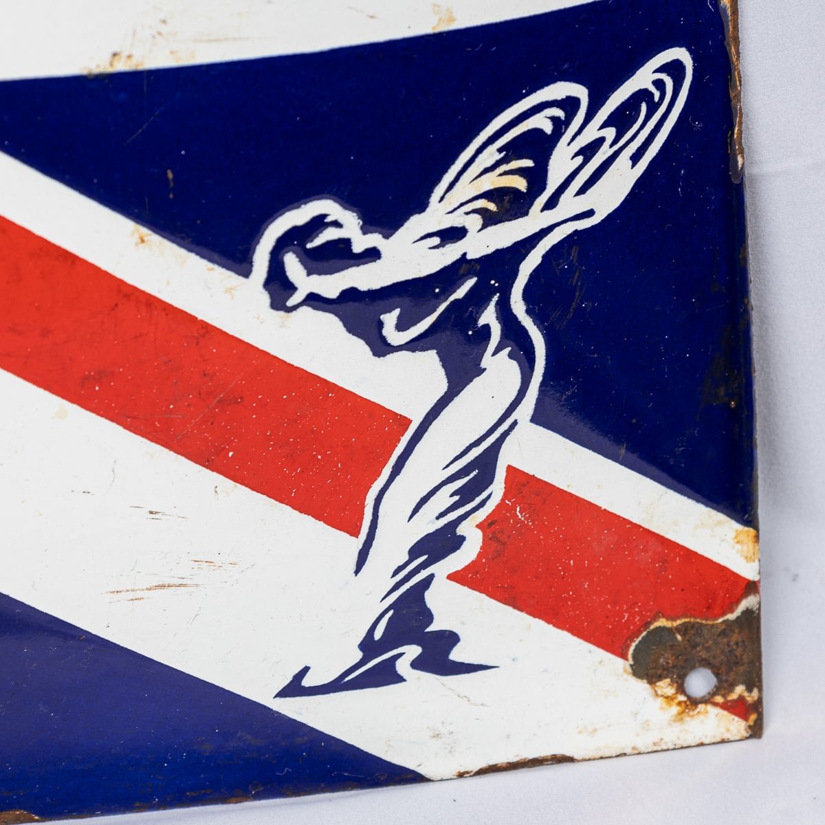 PUSHKIN'S - VINTAGE 20thC ROLLS ROYCE UNION JACK ENAMEL SIGN c.1960 - 8.jpg