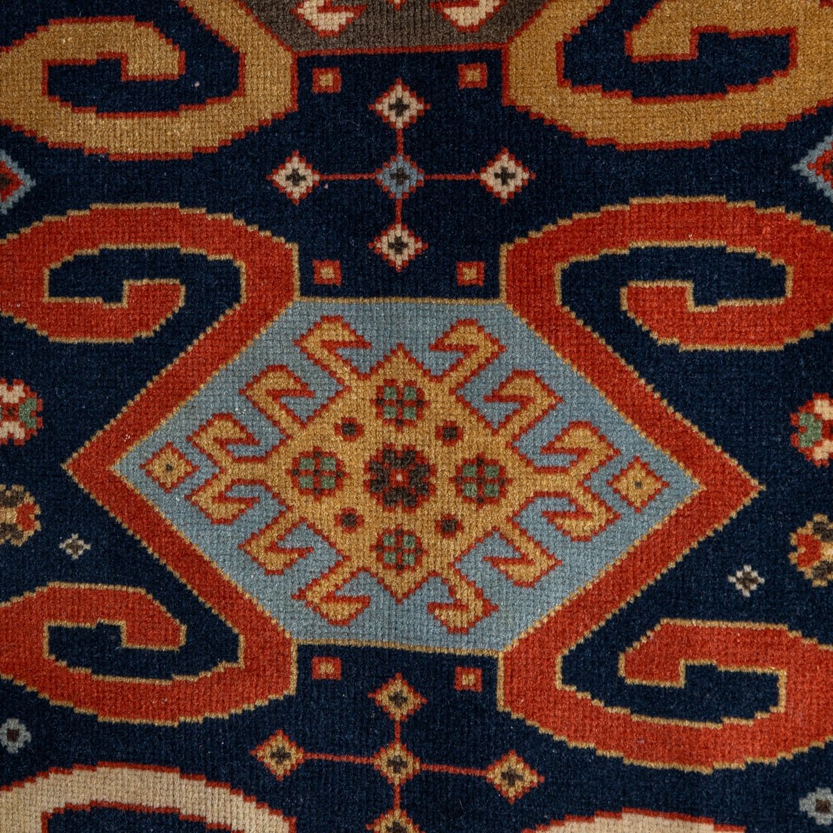 PUSHKIN'S - ANTIQUE 20thC CAUCASION HANDMADE RUG c.1920 - 3.jpg
