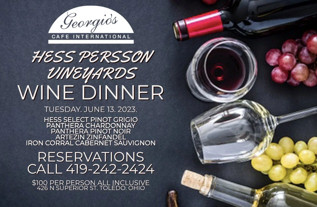 HESS PERSSON VINEYARDS WINE DINNER