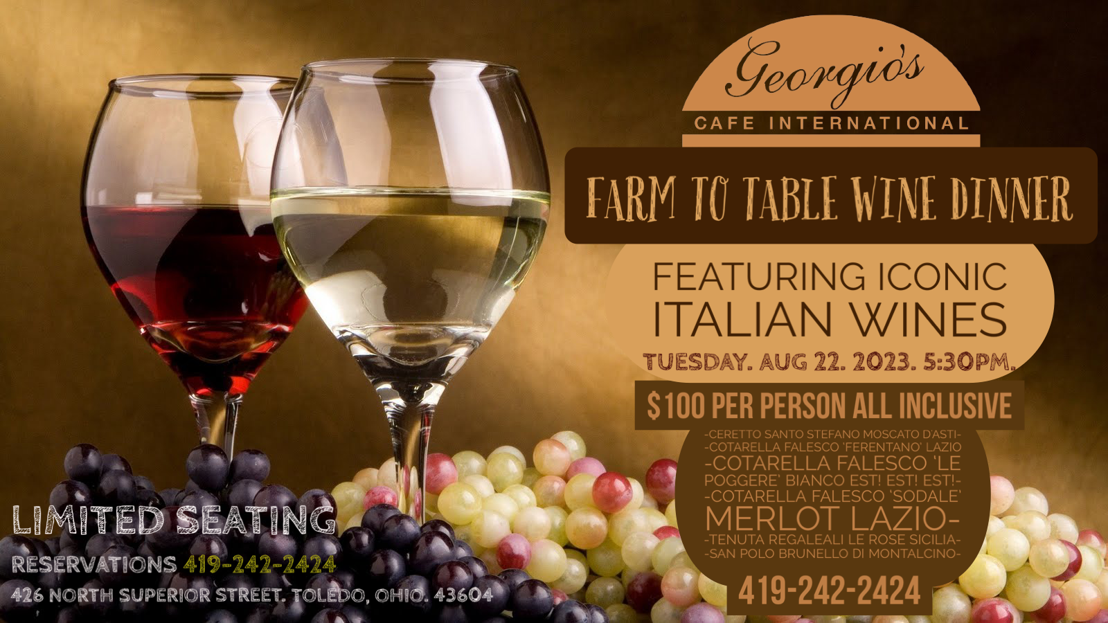 EUROPEAN FOOD &amp; WINE TASTING