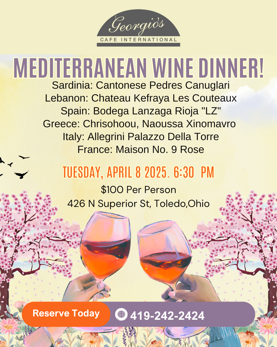 MEDITERRANEAN WINE DINNER