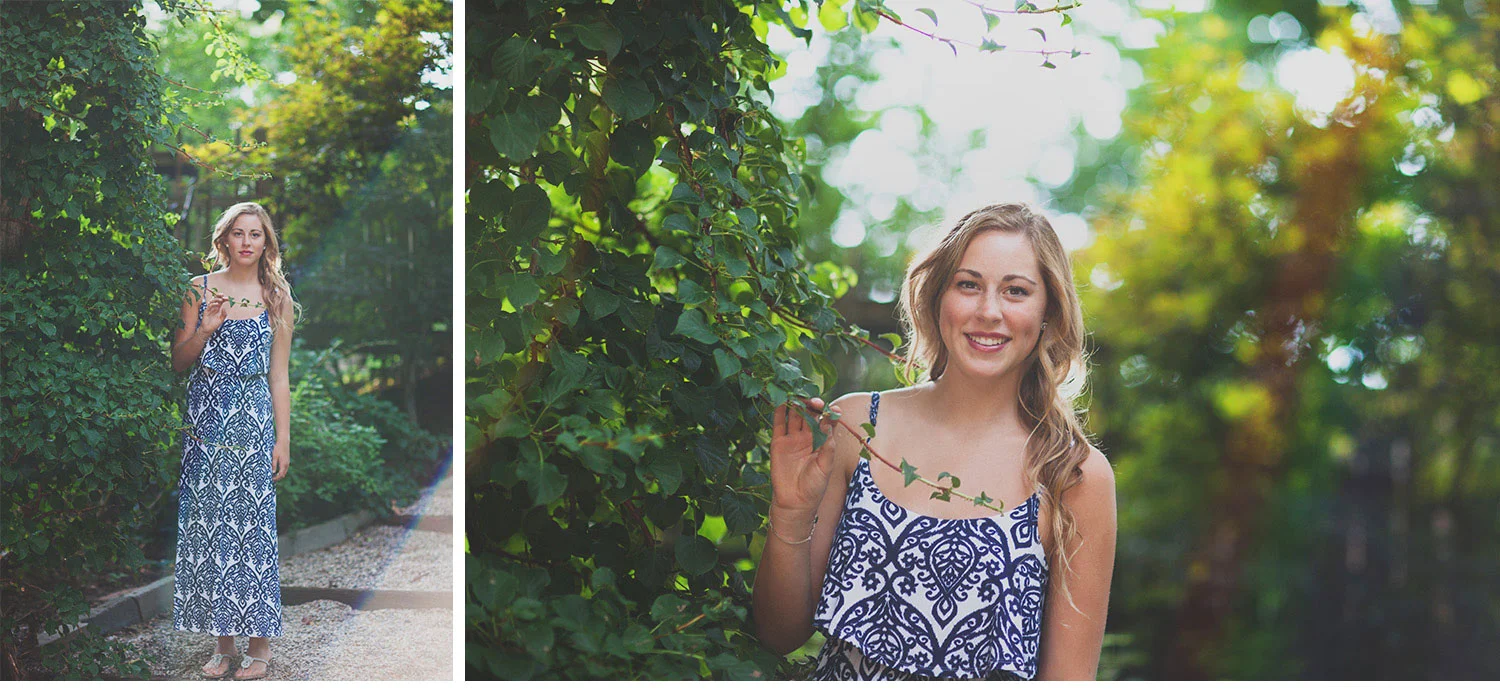 You've Got Flair | Clare's Garden Summer Senior Session, Clare & Ivy, Senior 2015