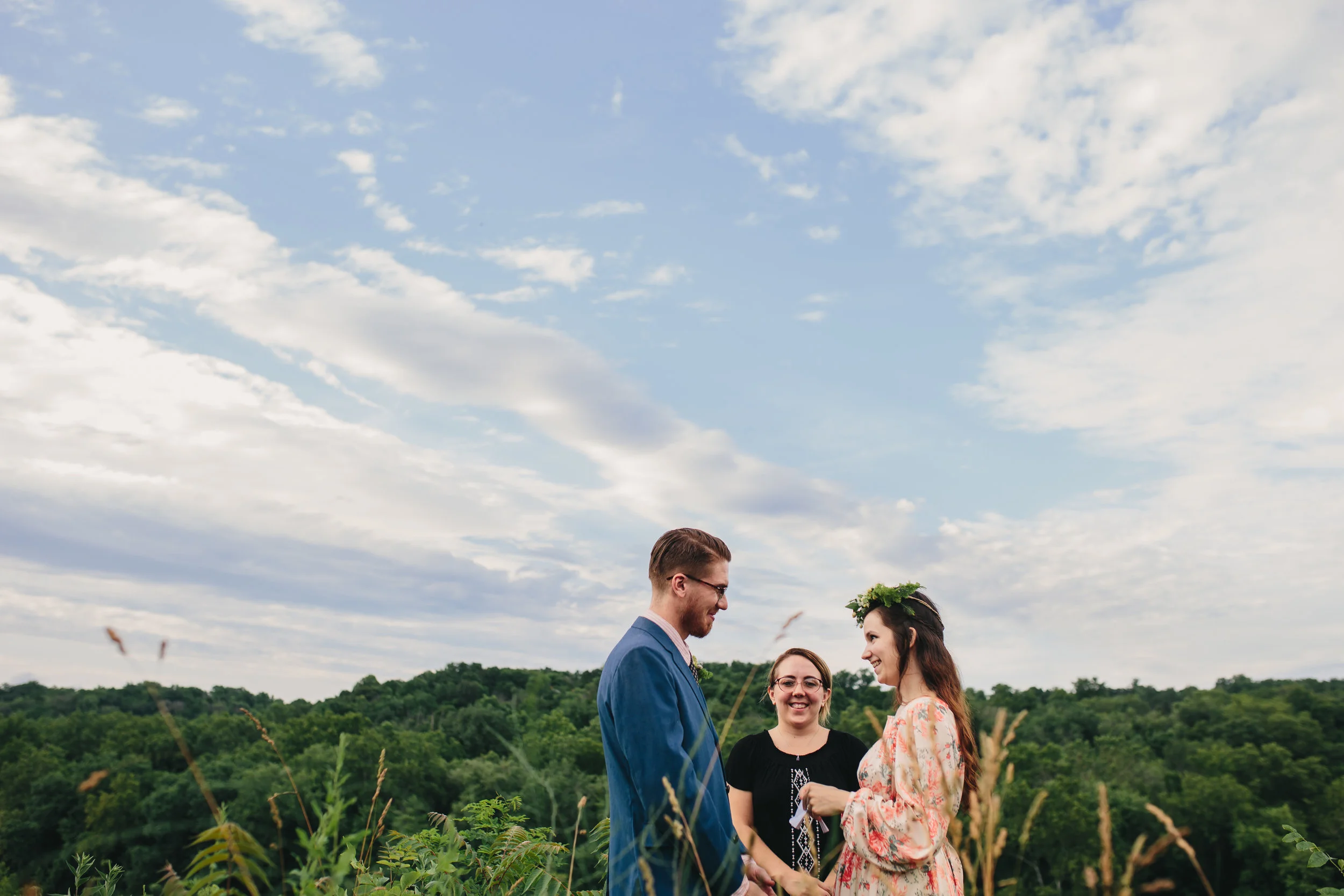 Pangtography elopement portrait of a couple in Shepherdstown, West Virginia.