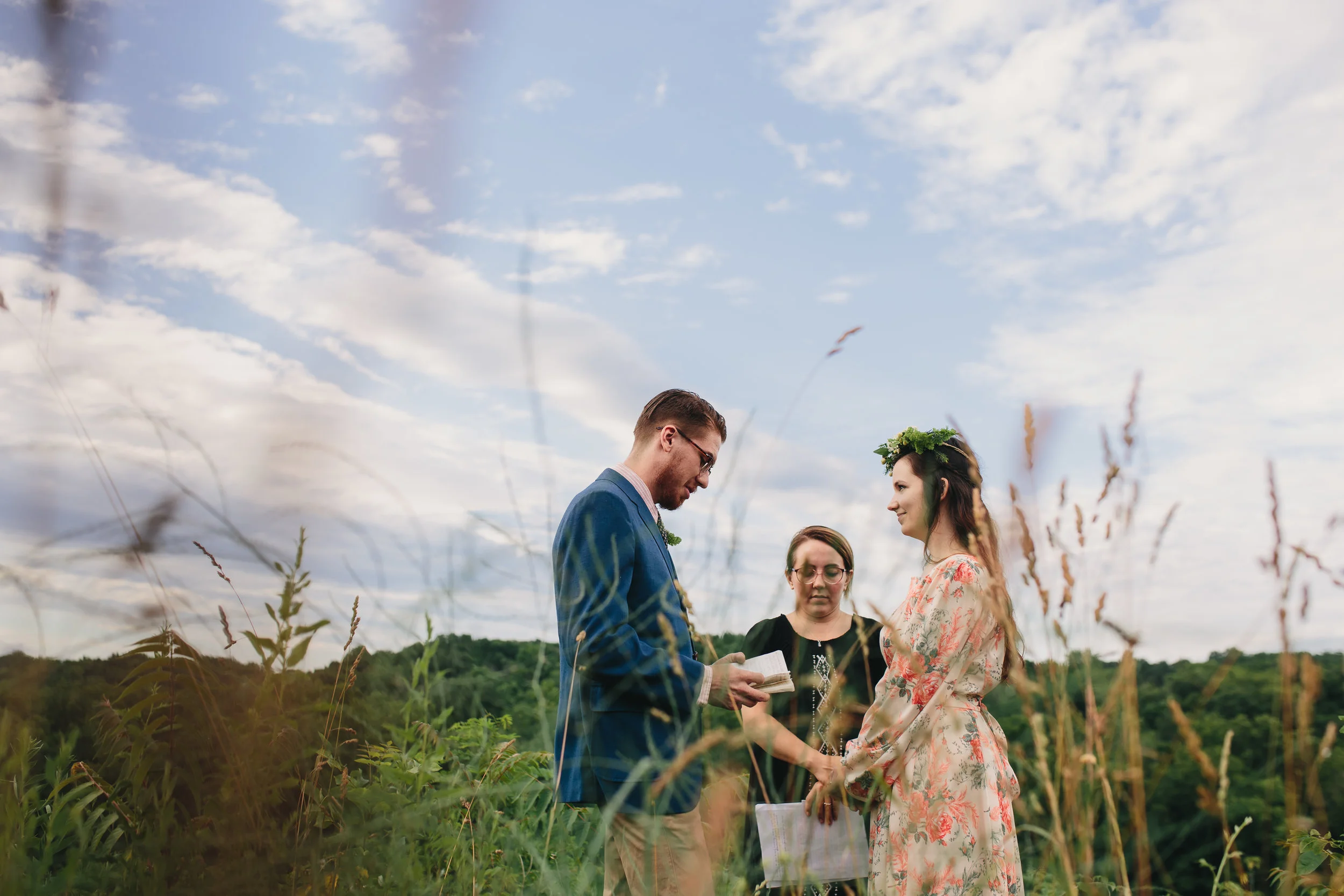 Pangtography elopement portrait of a couple in Shepherdstown, West Virginia.