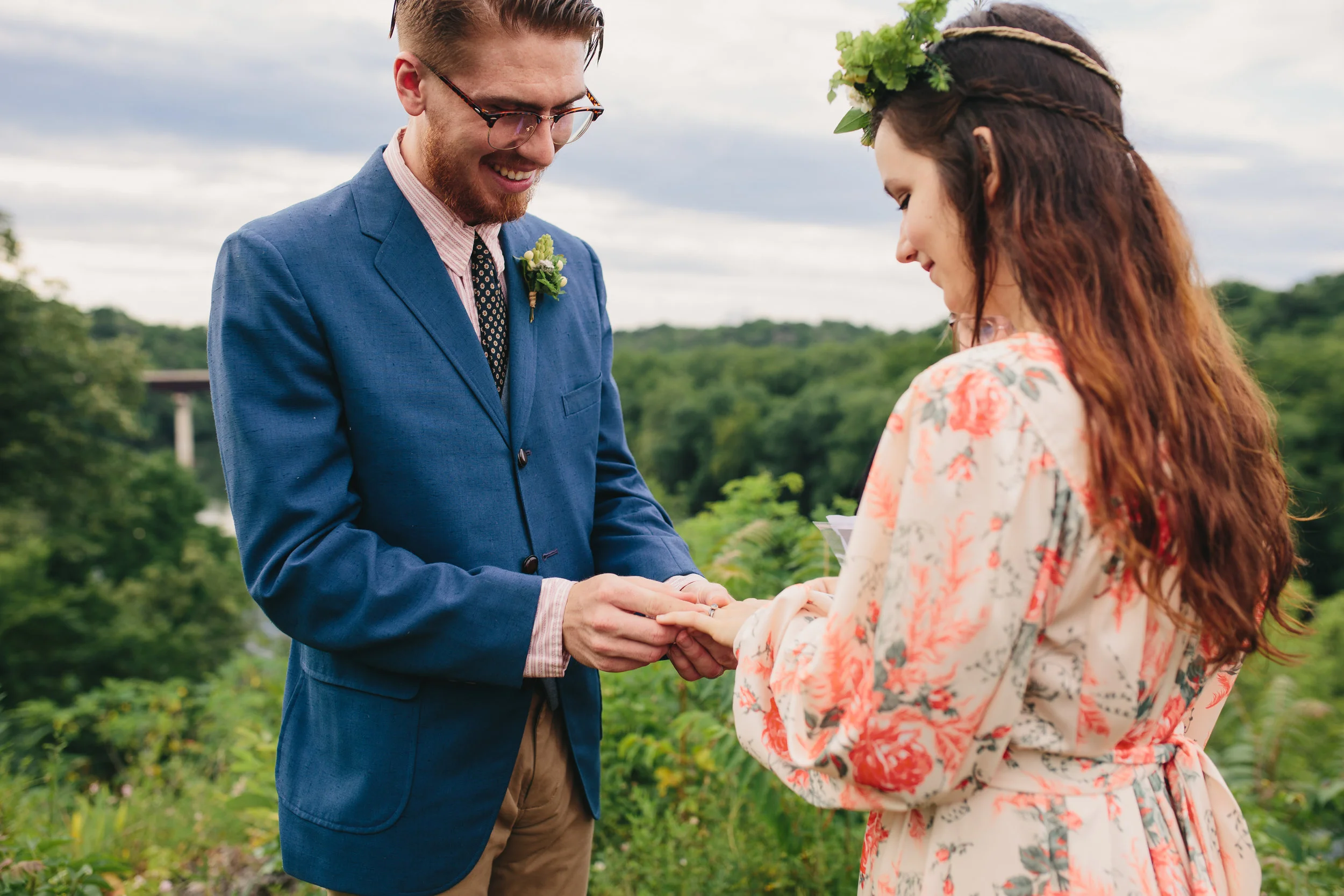 Pangtography elopement portrait of a couple in Shepherdstown, West Virginia.