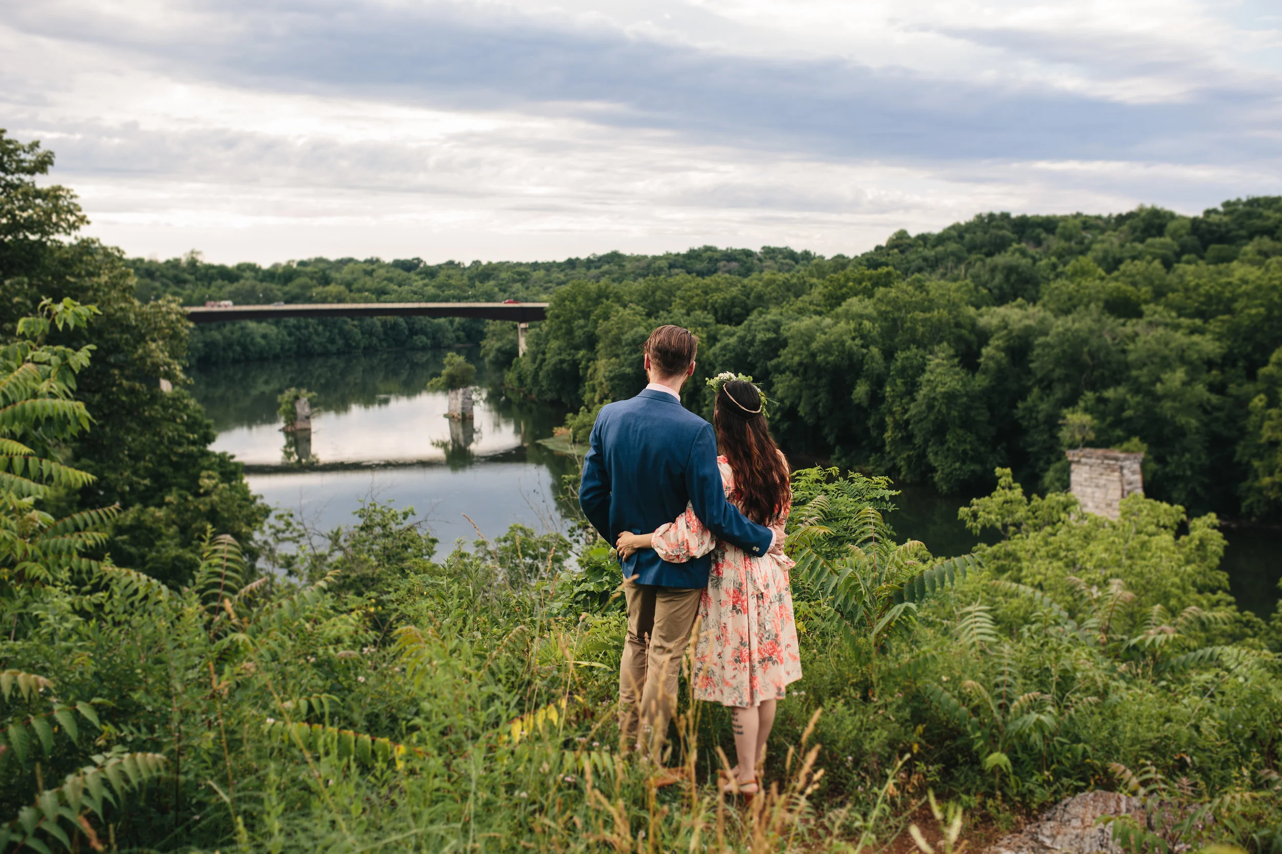 Pangtography elopement portrait of a couple in Shepherdstown, West Virginia.