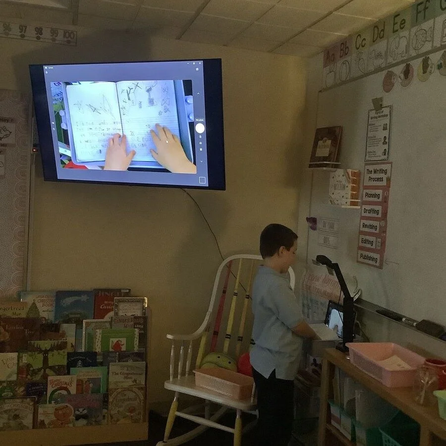 Today, first graders held their second celebration in their Personal Narratives writing unit! ✍️📚

Students have been working hard to plan, draft, revise, edit, and illustrate their stories &mdash; and today they had the exciting opportunity to use 