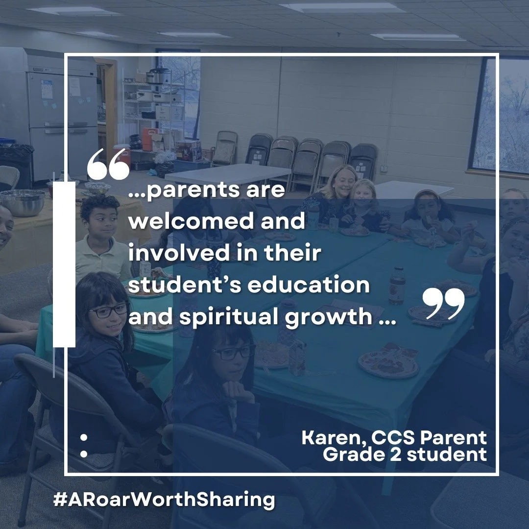 💙A Roar Worth Sharing 💙

👨&zwj;👩&zwj;👧&zwj;👦🌱 "CCS has active partnerships with families where parents are welcomed and involved in their student&rsquo;s education and spiritual growth. I am so thankful the Lord led our family to Cornerst