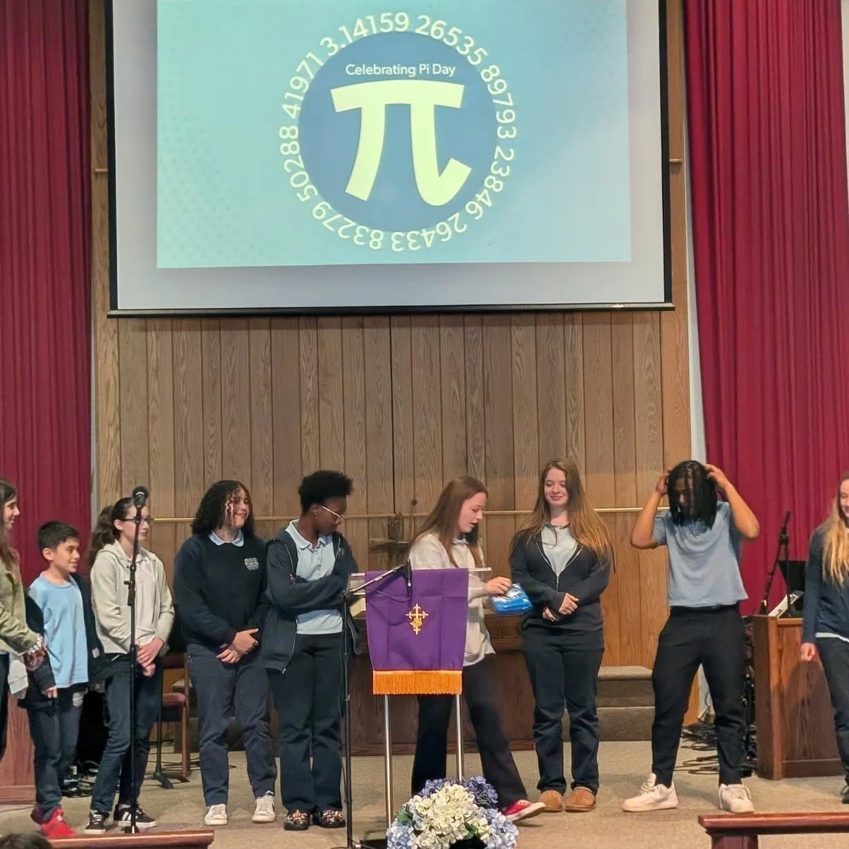 🥧 Happy Pi Day!

Today our middle and high school students celebrated 3.14 in the best way possible&mdash;through creativity, laughter, and a little bit of math magic!

Students worked in grade-level teams to prepare short performances, filling the 