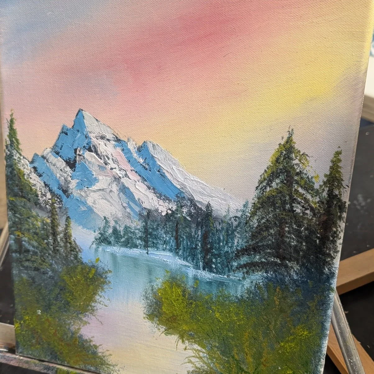 ***Cast Your Votes Below***
🌸🎨 What a wonderful way to welcome the spring season! Our high school art class spent time with Bob Ross once again, learning from his expertise and creating their own versions of &ldquo;Peaceful Reflections.&rdquo; Stud