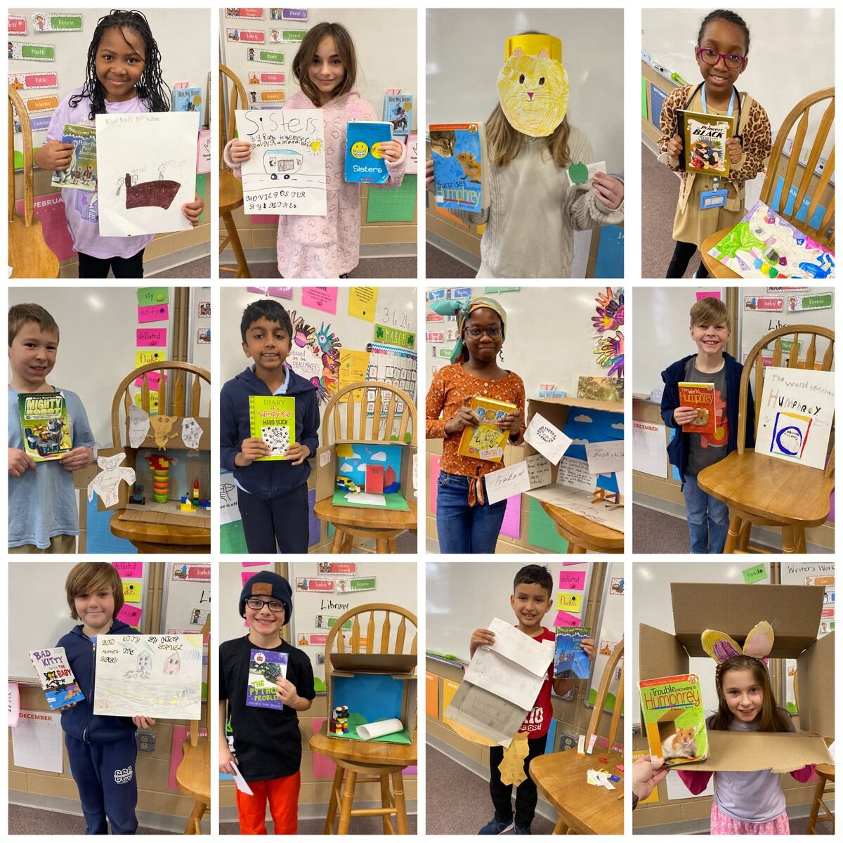 📚 Grade 3 has been hard at work on their book reports! Each student selected a book of interest and then chose from a variety of creative ways to share what they learned. From dioramas and posters to board games and more, students used their imagina