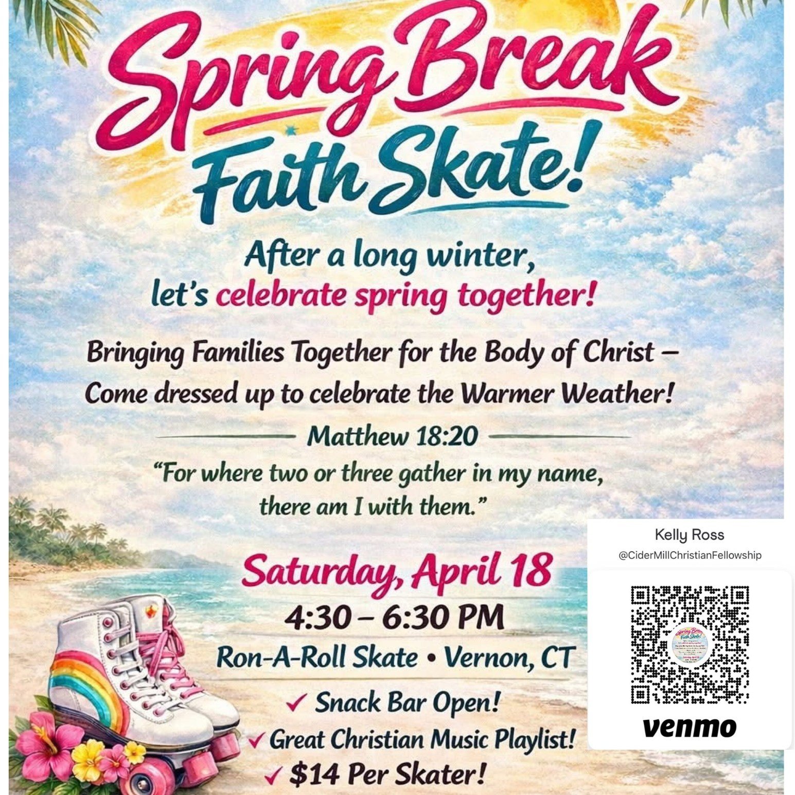 🛼🎶Happy first official day of Spring Break! 
How do you plan on spending your week? Is it a week of planned "rest &amp; relaxation" or a week filled with plans?
Comment below to share- we would love to hear fun ideas!  In fact, we'll answ