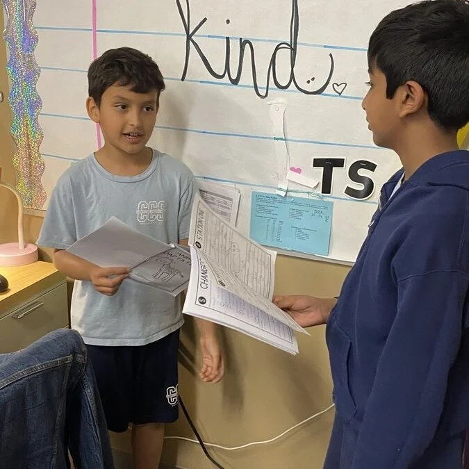 🐾 Third grade has been learning all about animal adaptations 🐢🦎🦋

To wrap up their unit, students designed and created 3-D creatures that use camouflage for survival 🎨✨ Then they carefully placed them around the classroom to test how well they c