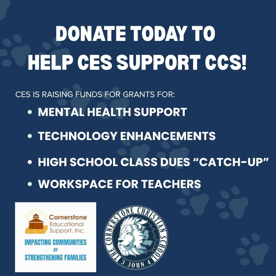 Cornerstone Educational Support, Inc. is asking for YOUR HELP  to support these grants and to demonstrate broad participation from our community! 

👉 The goal for this campaign: 200 donors giving between $25 and $500 each.

Cornerstone Educational S