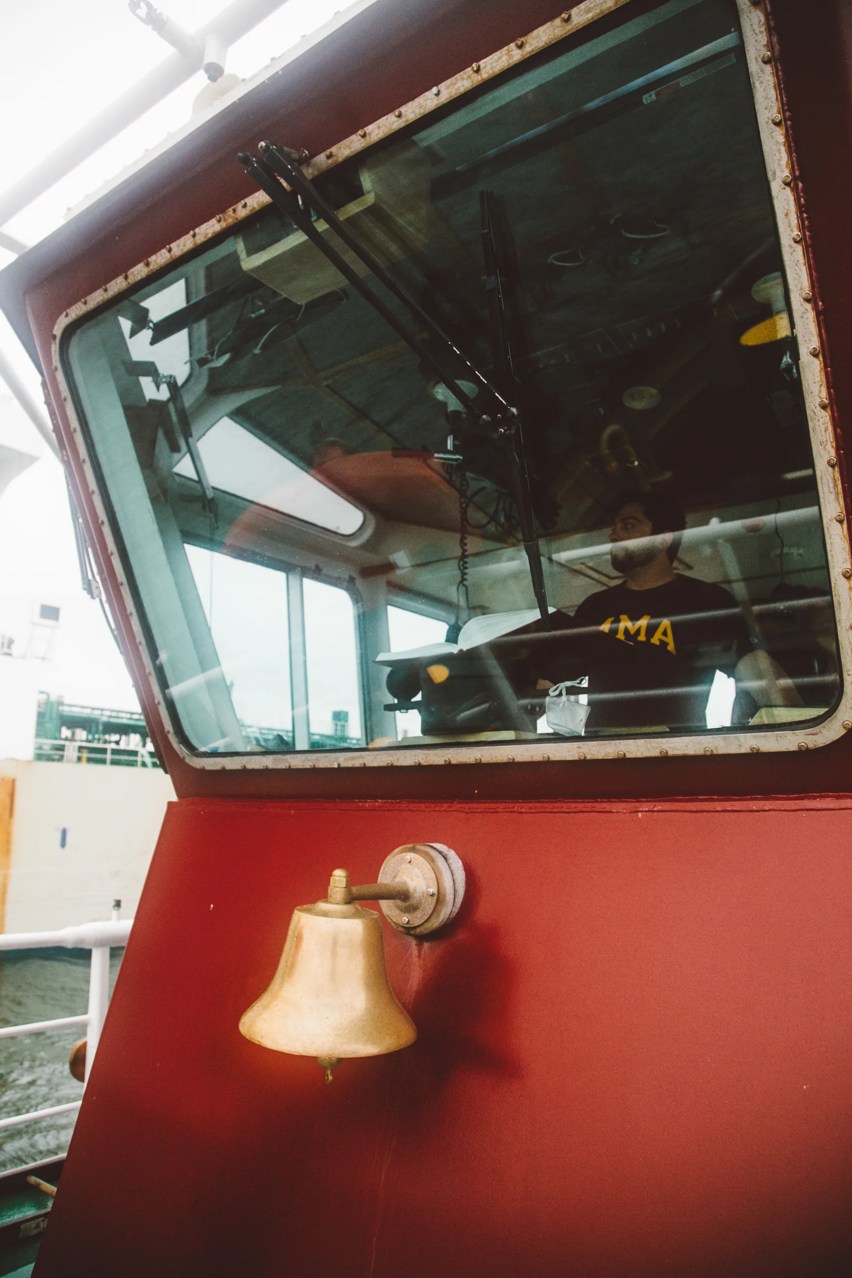 Captain John Reeves on the tugboat Andrew McAllister. Jenny Rebecca Nelson © 2016