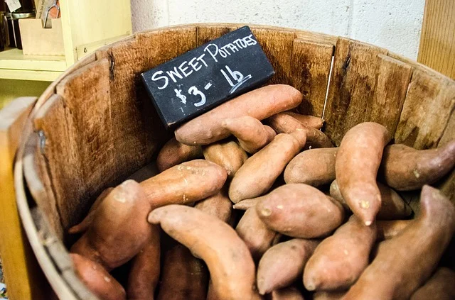 Sweet Potatoes w/ Black Beans