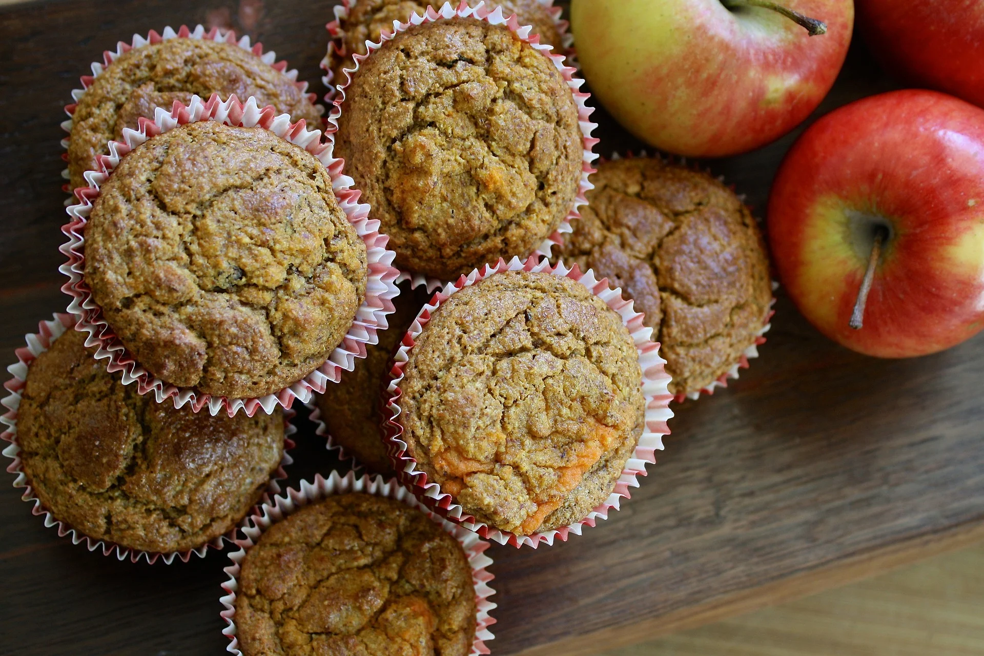 Carrot Applesauce Spelt Muffins