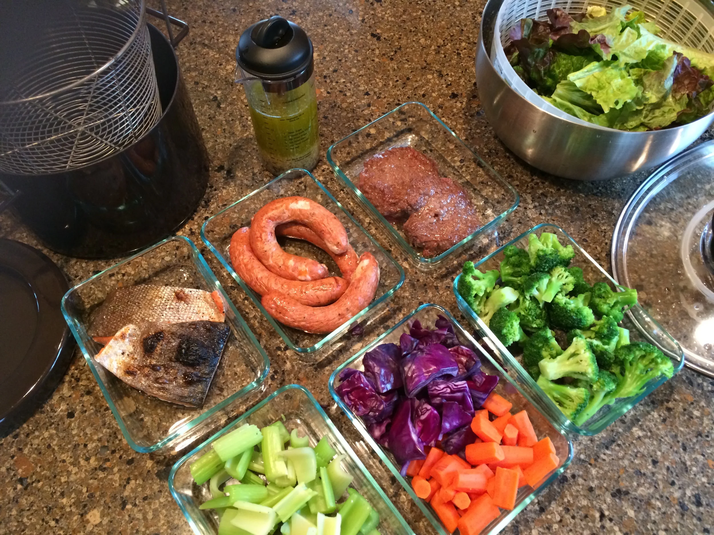 The Power of Three - 3 Proteins + 3 Veg = Meals for 3 Days.