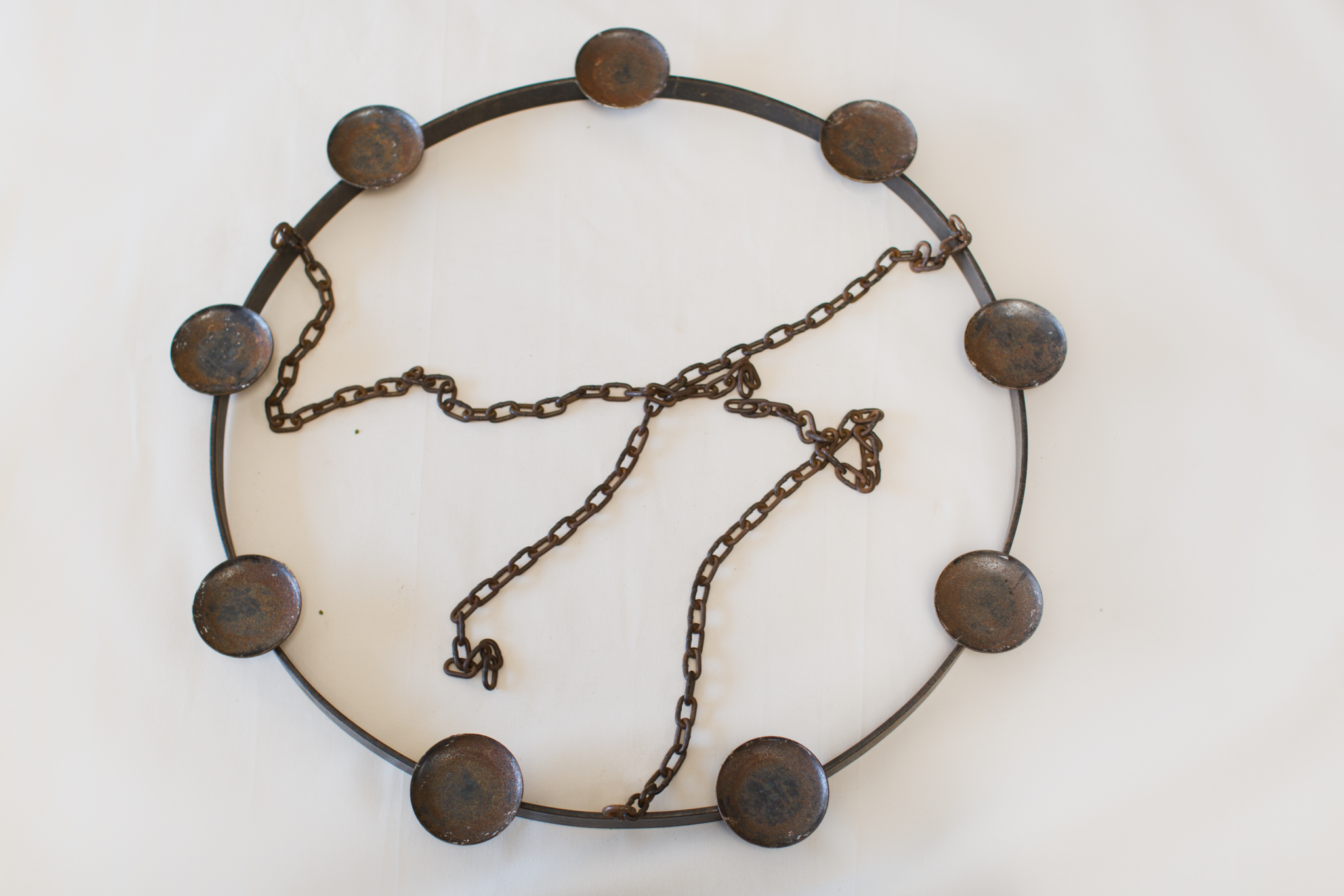 Iron Wagon Wheel Chandeliers