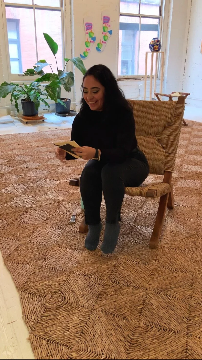 Reciting poetry for Embajada