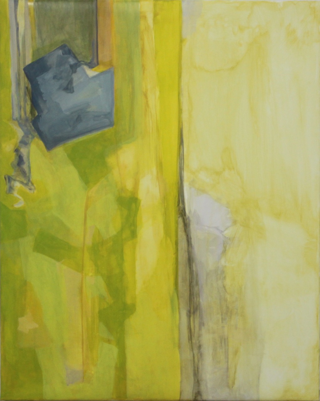 gravity by grace (Wiitasalo) &nbsp; &nbsp;acrylic on TerraSkin &nbsp; &nbsp;30"x24"