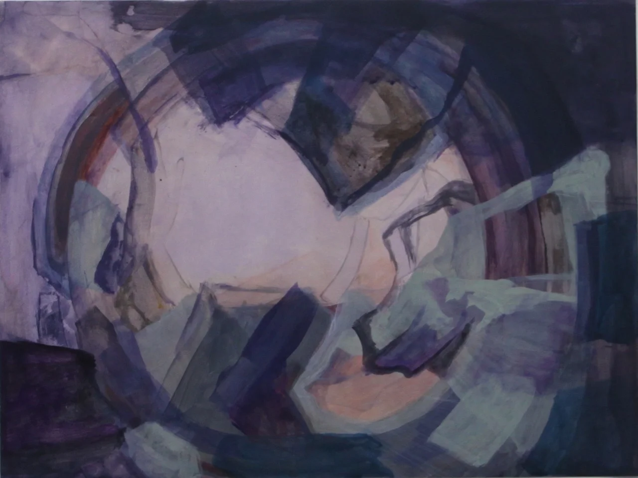 my bright abyss &nbsp; &nbsp;acrylic on TerraSkin &nbsp; &nbsp;9"x12" &nbsp; SOLD