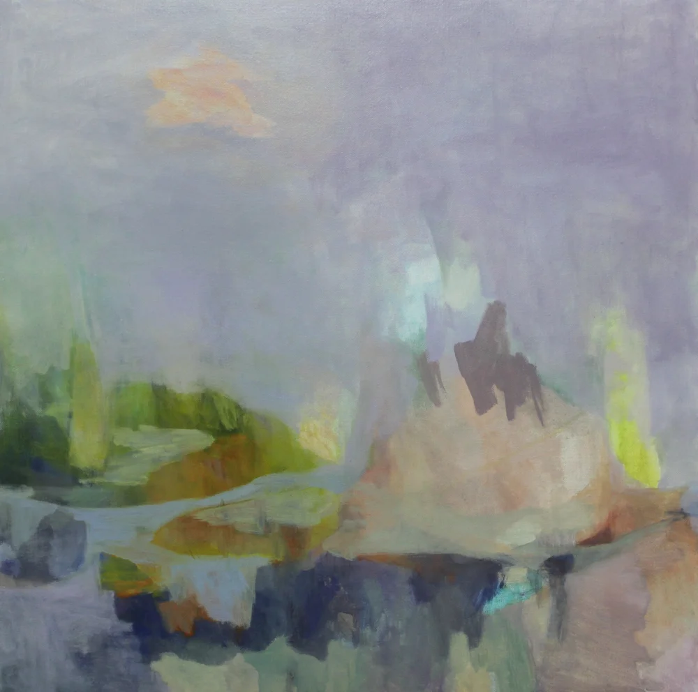 sojourner &nbsp; &nbsp;acrylic and oil on linen &nbsp; 30" x 30"