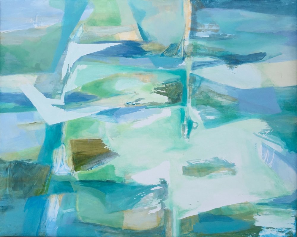 Aerial &nbsp; acrylic on TerraSkin pape. &nbsp;16"x20"