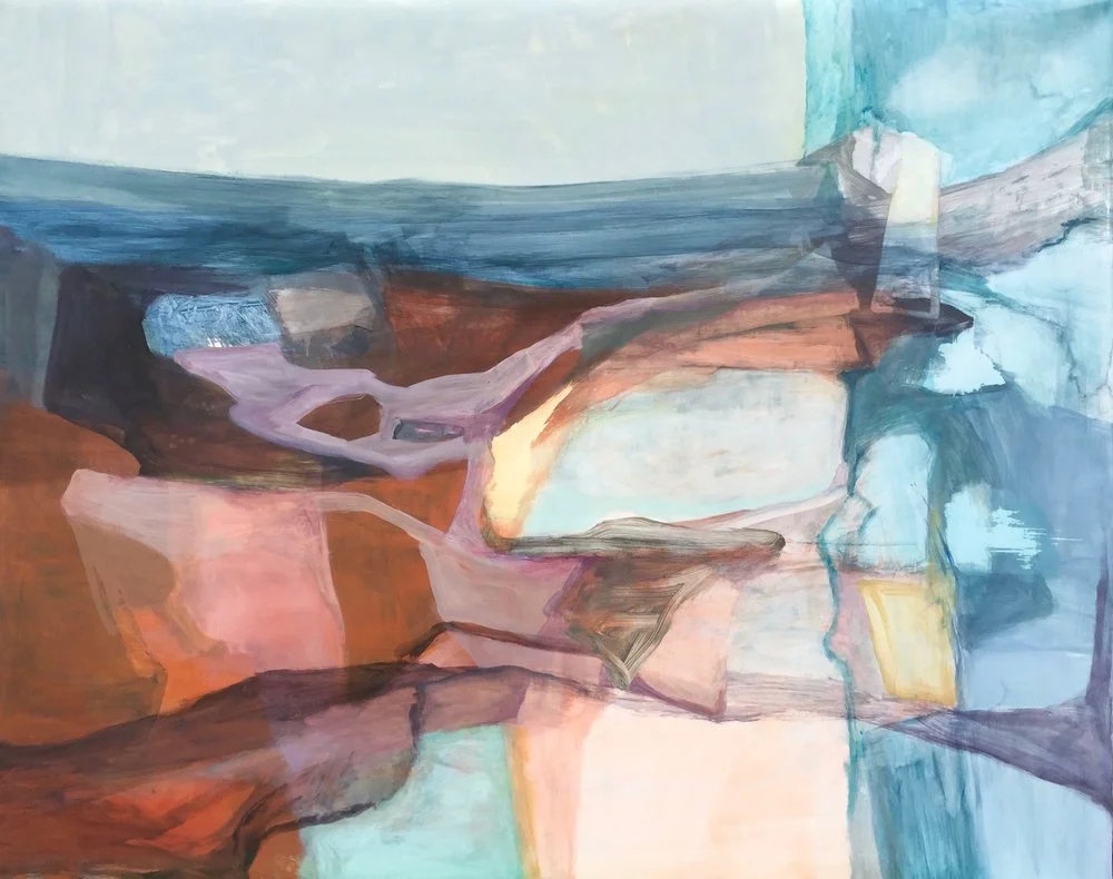 Apophenia &nbsp; acrylic and oil on TerraSkin paper &nbsp;&nbsp;24"x30"