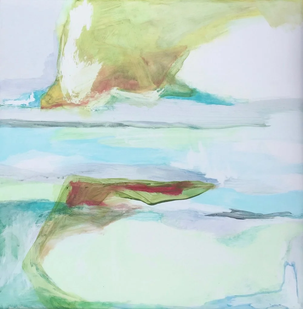 Expolde &nbsp; acrylic and oil on TerraSkin paper &nbsp;&nbsp;12"x12"