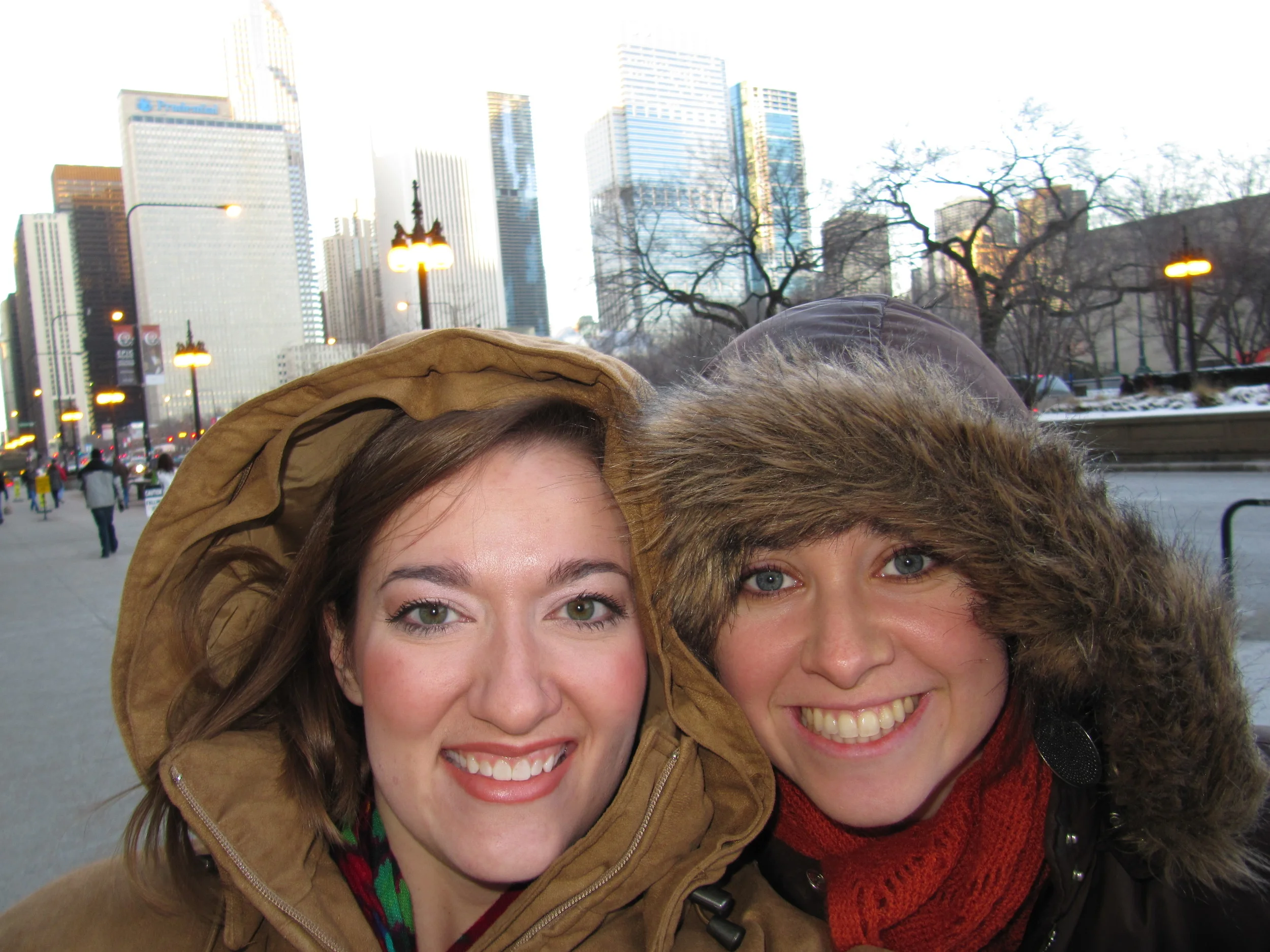 Almost 25 years of friendship under our belts. Or under our puffy coats?