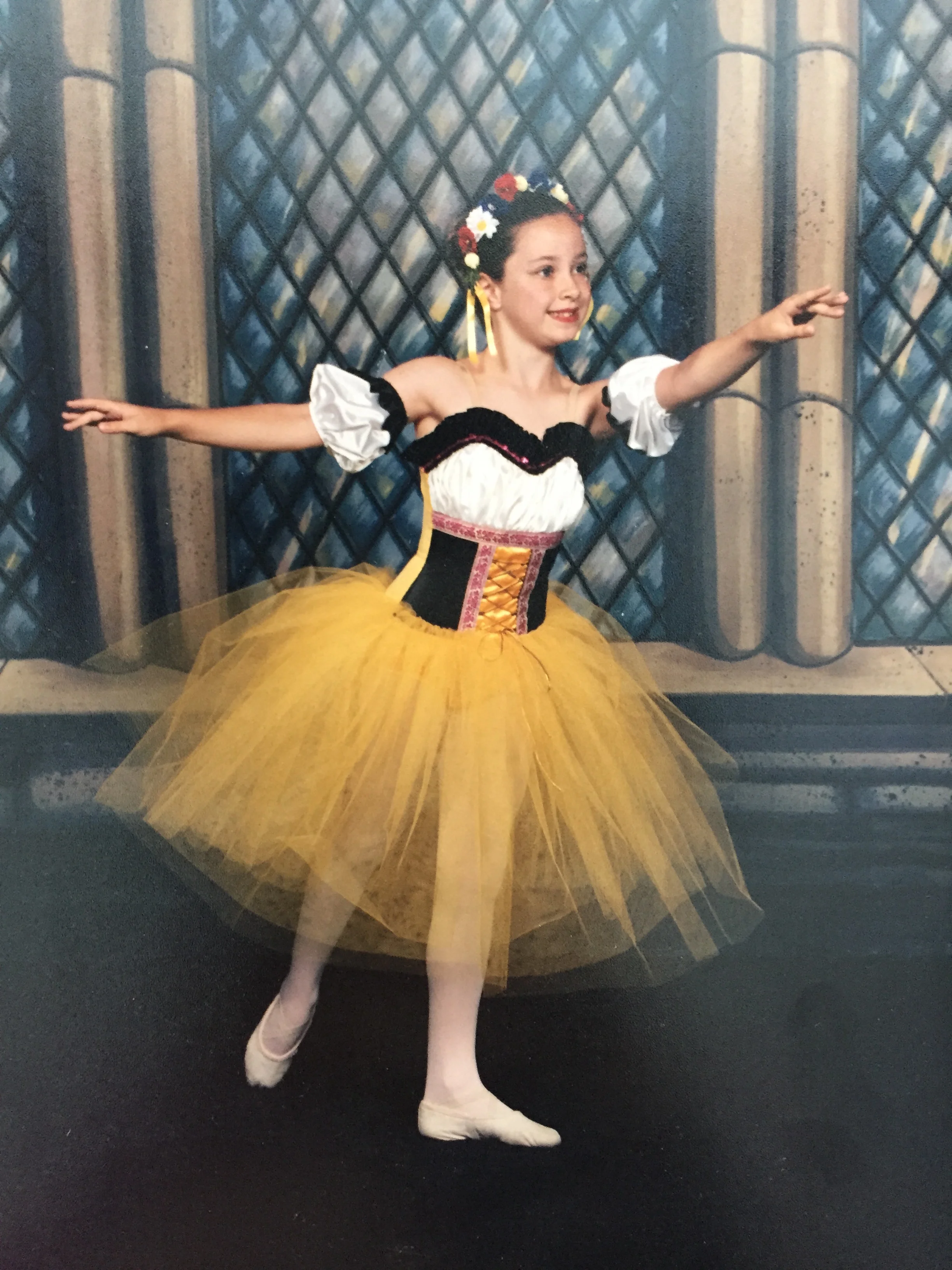 Me, circa 1997, for the Laurel Ballet School's performance of Sleeping Beauty. 