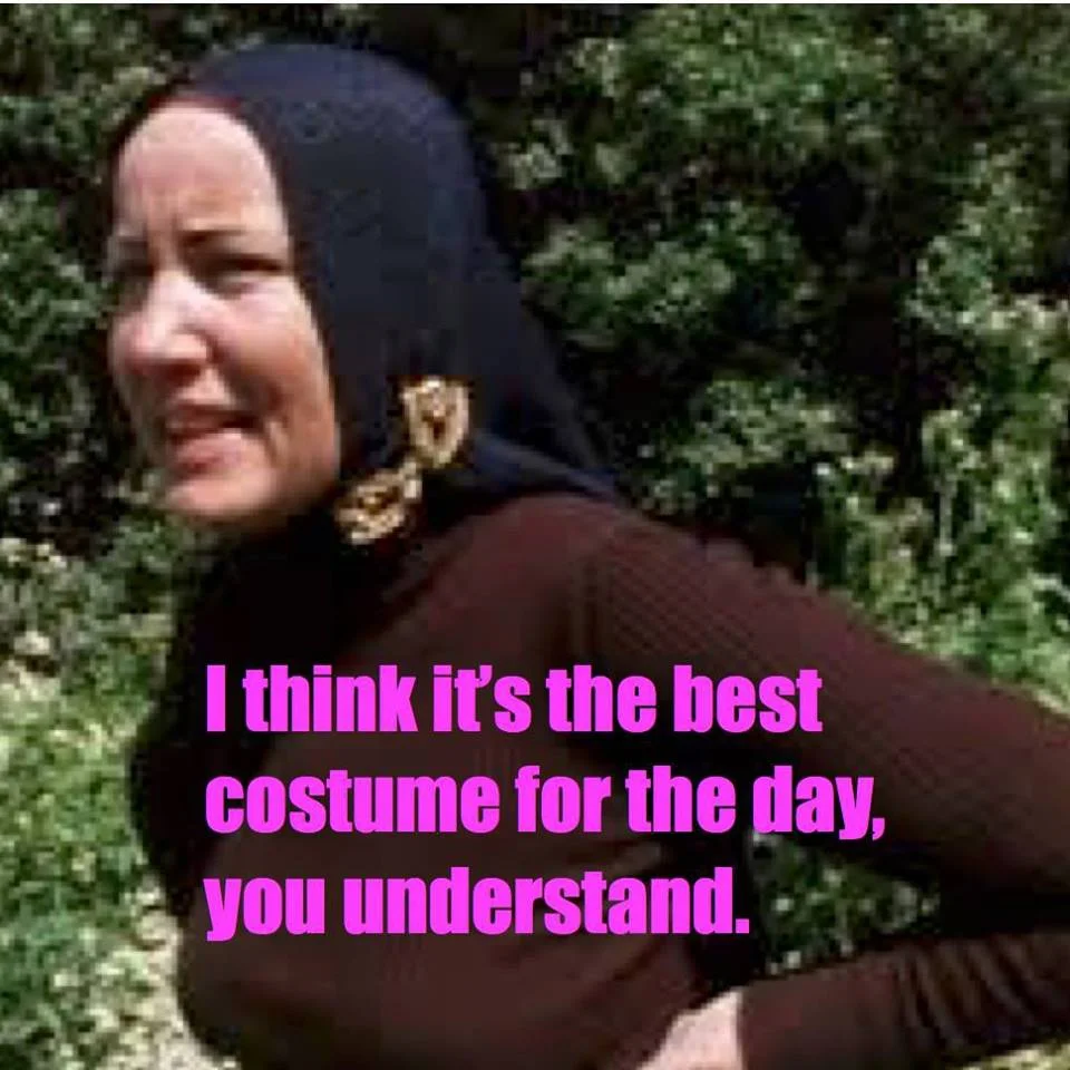 Little Edie from Grey Gardens . . . and me.