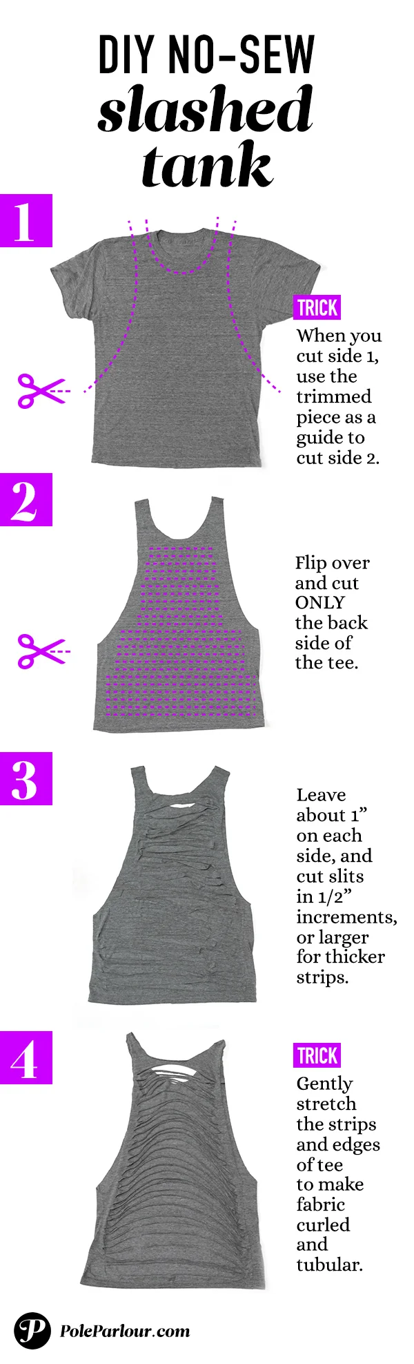 DIY NoSew TeetoTank Makeover — Pole Parlour