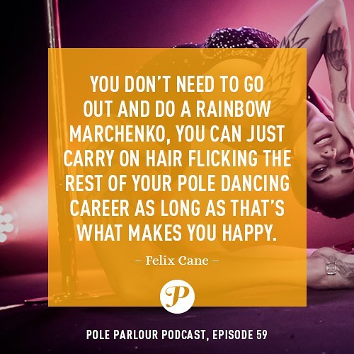 Ain't that the truth! HAIR FLICKER 4 LIFE! 💁🏽&zwj;♀️ Thanks for the reminder, @therealfelixcane! And if you haven't yet, check out Felix's full interview at PoleParlour.com or search &quot;Pole Parlour&quot; on YouTube, iTunes, Stitcher, or Soundcl