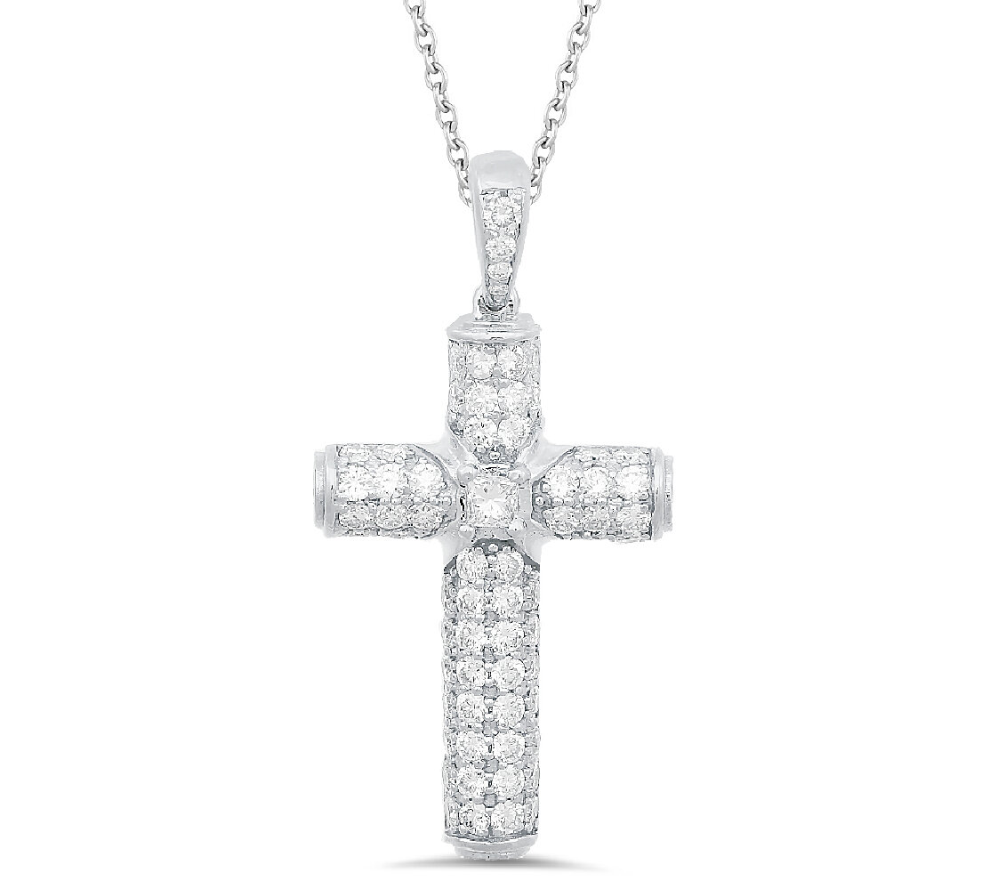 White Gold Chain With Cross Pendant | canoeracing.org.uk