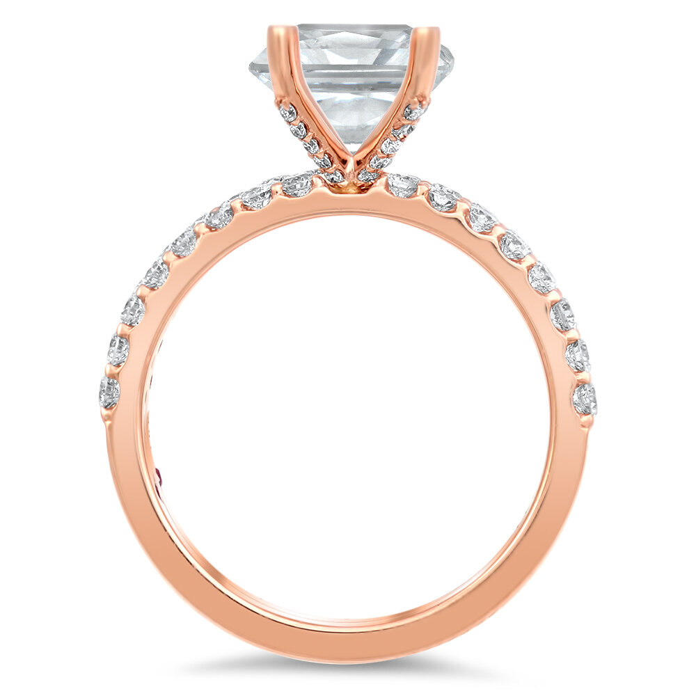 Kwiat | The Kwiat Setting Engagement Ring with a Marquise Diamond and Pavé  Band in 18K Rose Gold - Kwiat