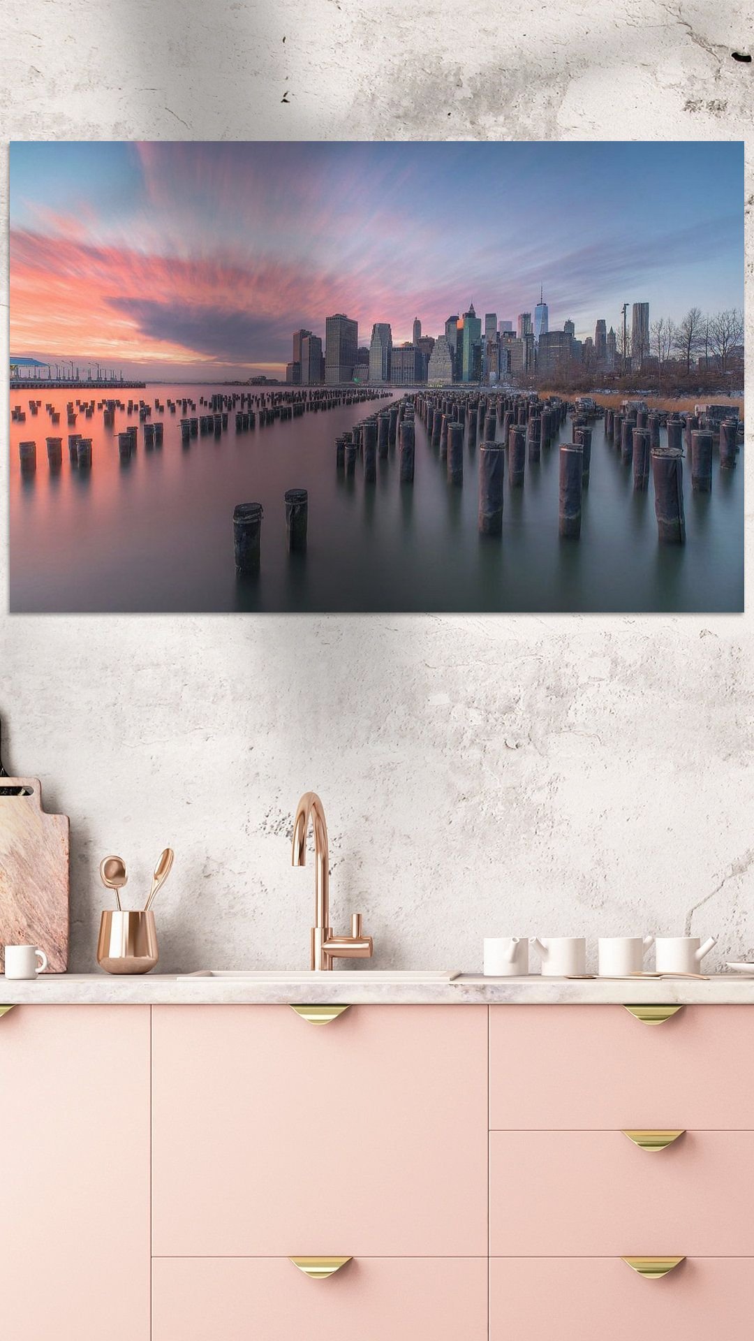 Werk aan de Muur-369824-Zonsondergang skyline New York City-Marcel Kerdijk-1080x1920-Roze keuken-facebookStory.jpg